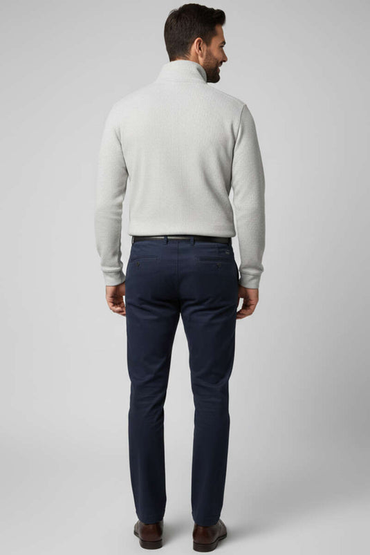 ياقة مكتوبة بسحاب سترة رجالية رمادي