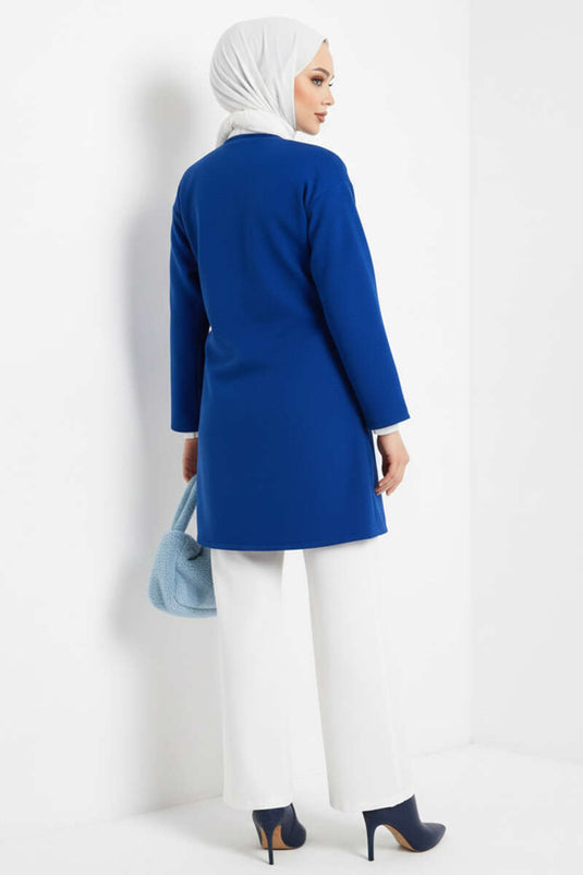 Veste en cachemire à nouer sur le côté Saxe