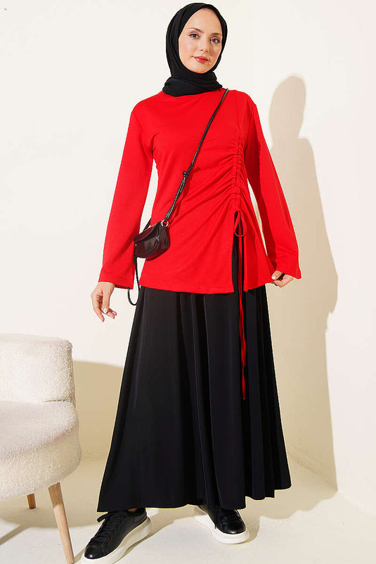 Túnica Roja Con Cordón