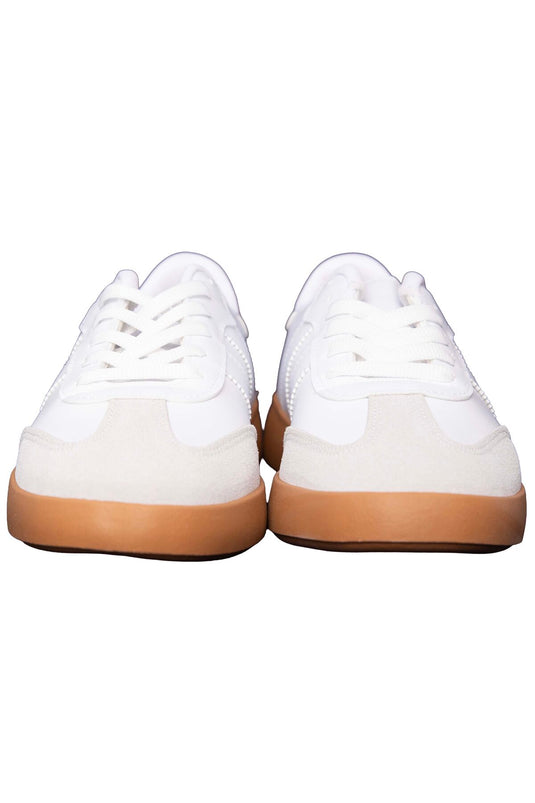 Baskets de sport blanches avec détail de bande latérale Yan