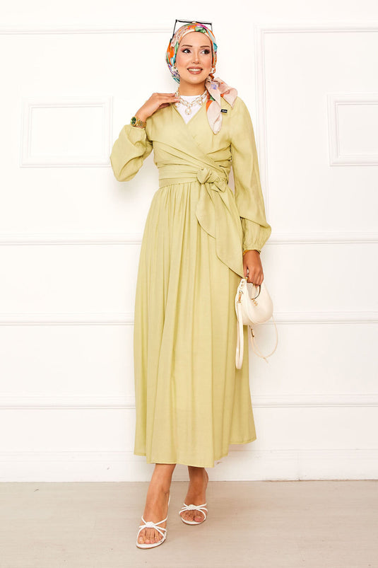 Jupe boléro à nouer sur le côté, vert pétrole