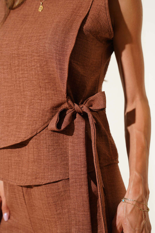 Juego de café doble con cierre lateral