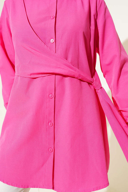 تونيك برباط جانبي باللون الفوشيا