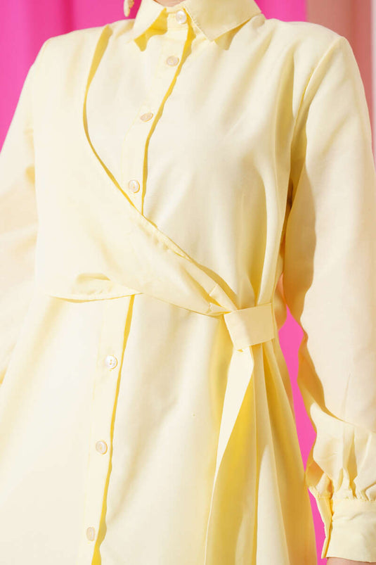 تونيك برباط جانبي أصفر