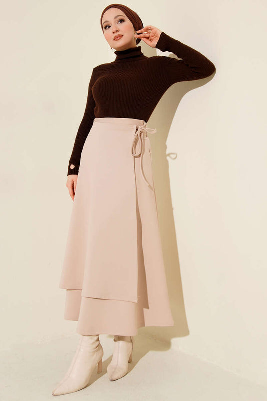 تنورة سكوبا بيج بحبل جانبي للربط