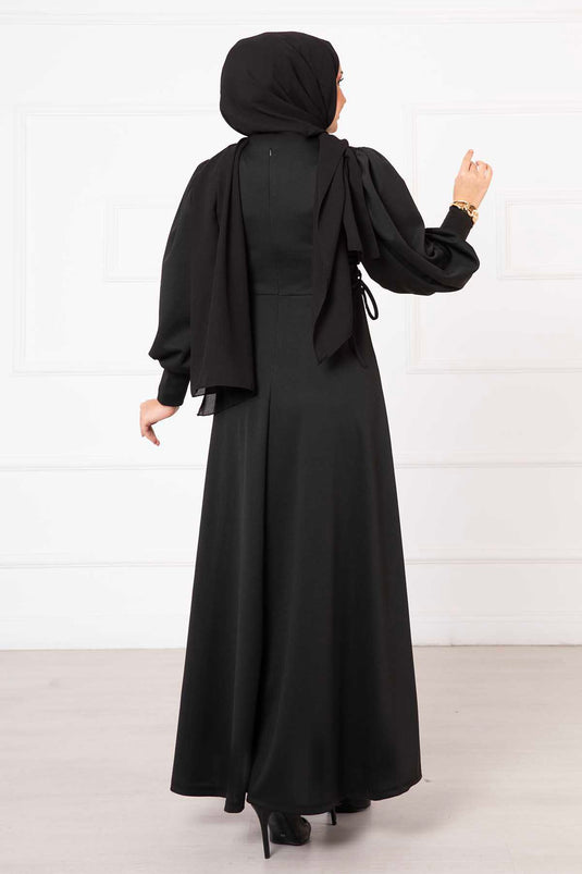 Robe À Nouer Sur Le Côté Noir