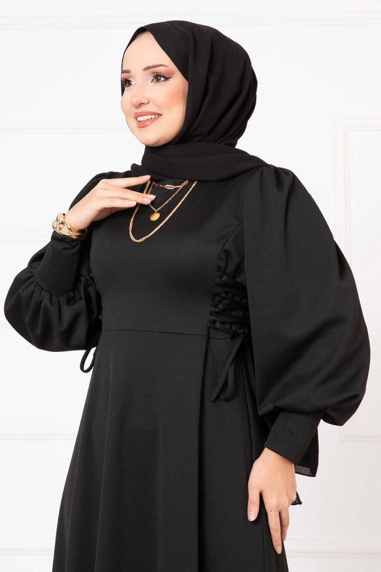 Robe À Nouer Sur Le Côté Noir