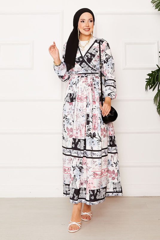 Tailleur jupe en modal avec liens latéraux noir