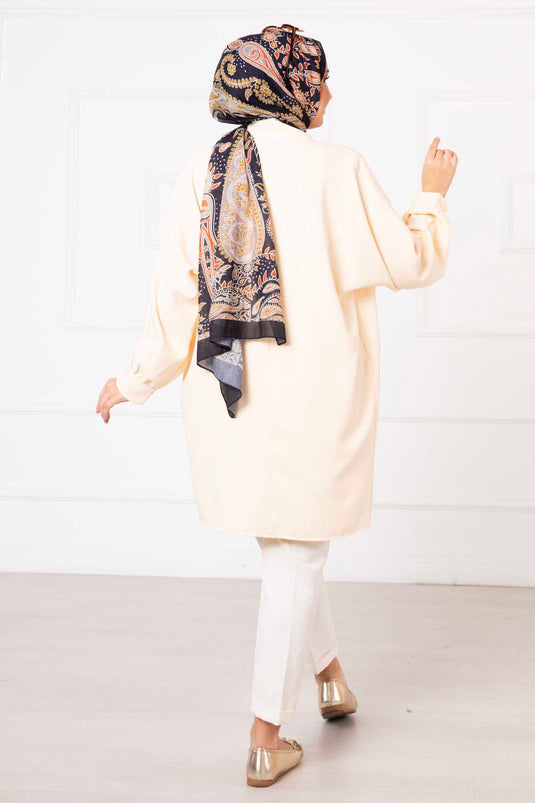 Veste Hijab Atlas avec poches latérales Crème