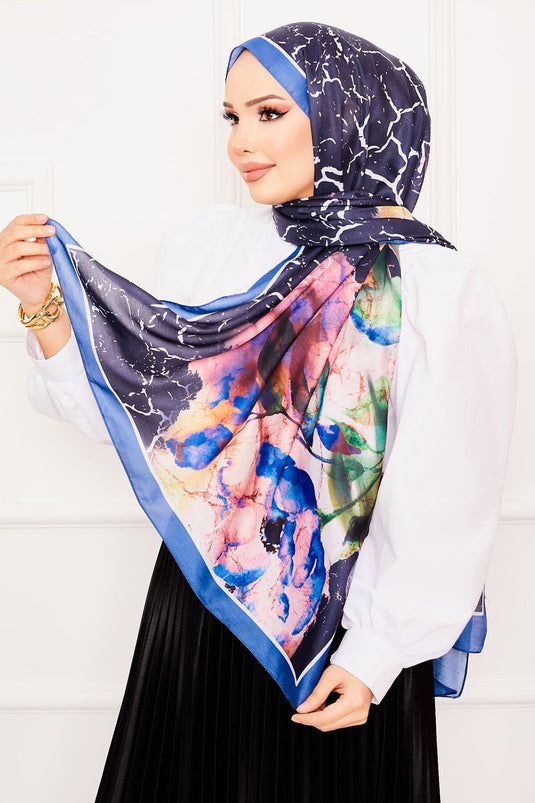 Leaf Pattern Soft Shawl -11