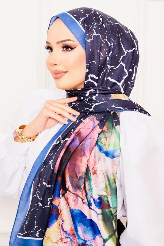 Leaf Pattern Soft Shawl -11