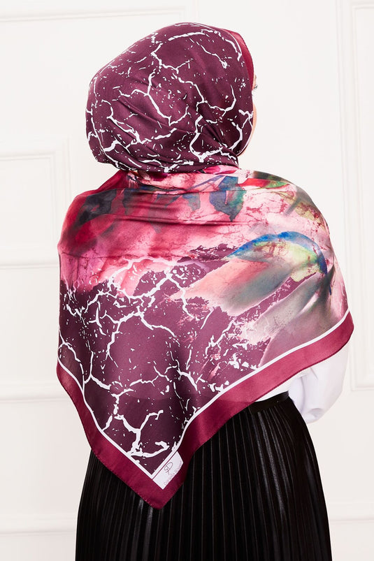 Leaf Pattern Soft Shawl -2