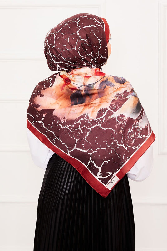 Leaf Pattern Soft Shawl -4