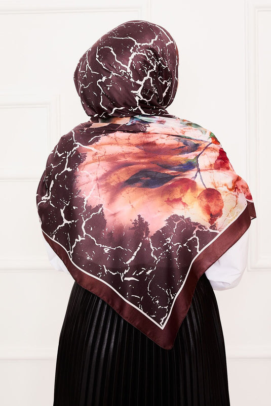 Leaf Pattern Soft Shawl -5