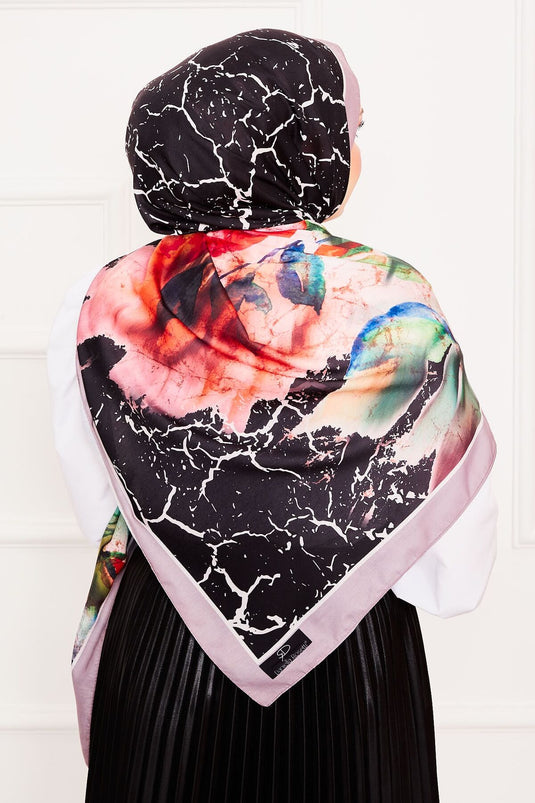 Leaf Pattern Soft Shawl -6