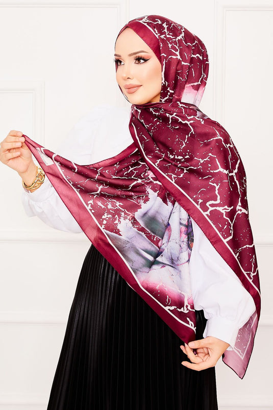 Leaf Pattern Soft Shawl -7