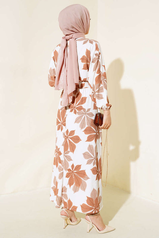 ورقة منقوشة فستان مولانا لاتيه