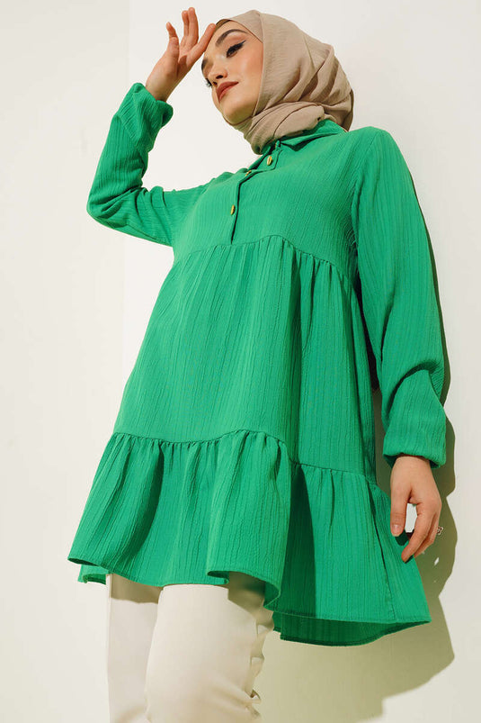 Yarım Pat Bürümcük Tunik Benetton