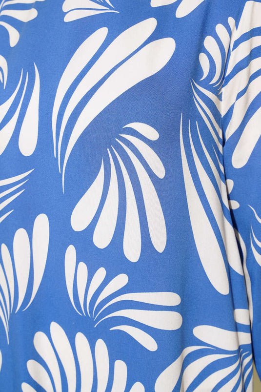 سلسلة طوابع الصيف فستان نيلي