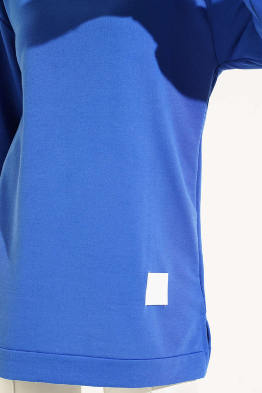 Yazı Baskı Armalı Tunik Saks