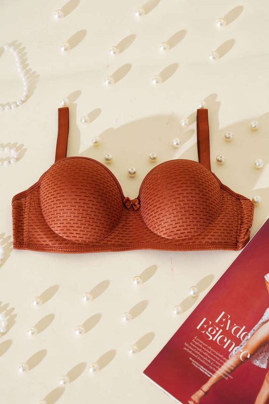 Reggiseno intero non imbottito color rame