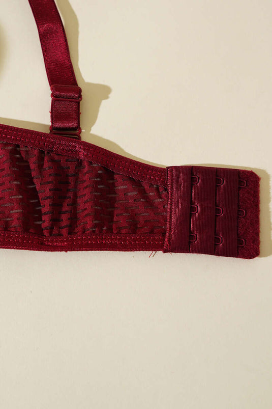 Reggiseno intero non imbottito bordeaux