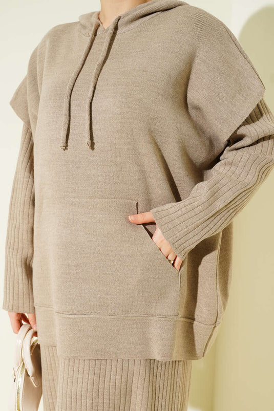 Chaleco con chaleco, vestido, prendas de punto, traje de dos piezas, visón