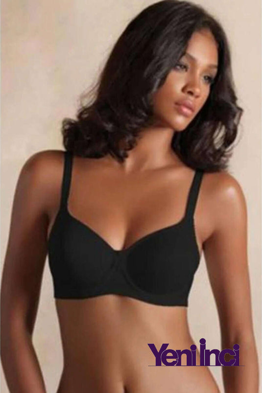 Yeni İnci Basic Underwire Minimizer Bra Black