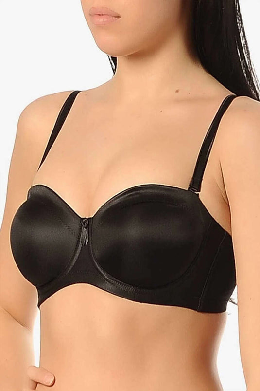 Yeni Inci Underwire Minimizer Bra D أسود