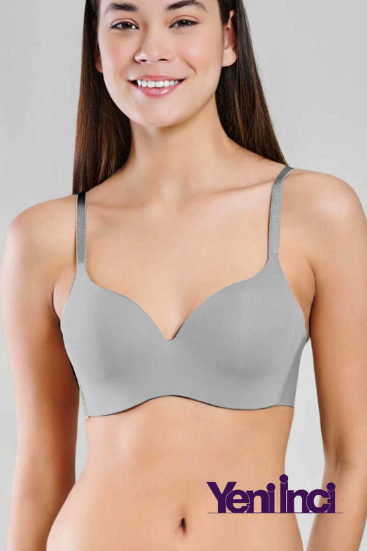 Soutien-gorge New Pearl Bra Woow à fines bretelles grises
