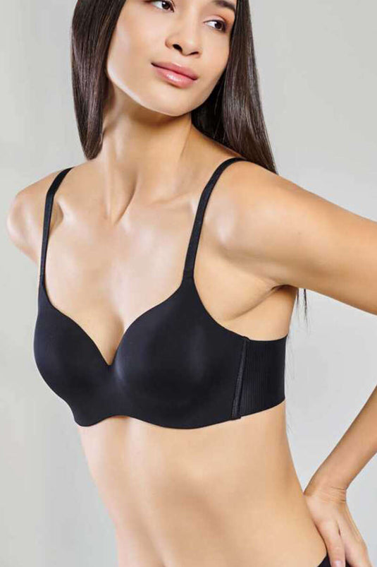 Soutien-gorge New Pearl Bra Woow à fines bretelles noires