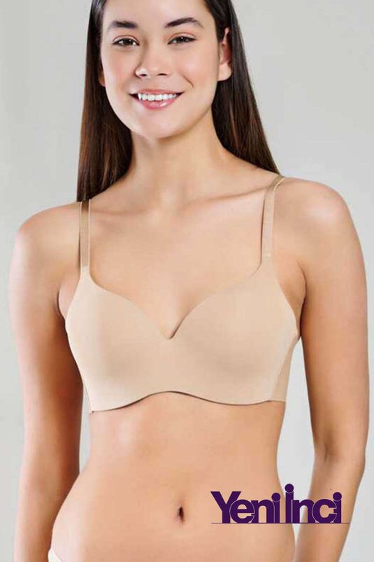 Soutien-gorge New Pearl Bra Woow à fines bretelles beige