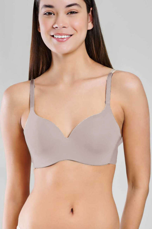 Soutien-gorge New Pearl Bra Woow à fines bretelles en vison
