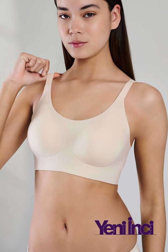 Soutien-gorge New Pearl Bra Woow à coupe ovale beige
