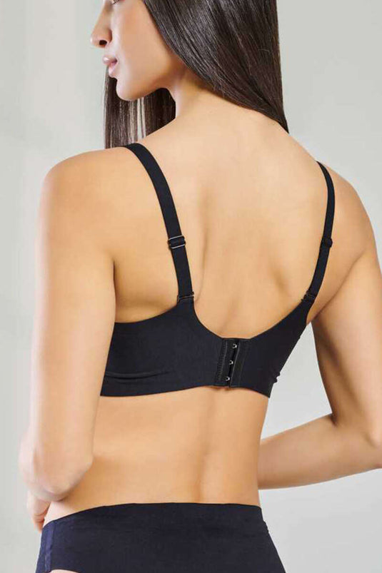 Soutien-gorge New Pearl Bra Woow avec détails transparents Noir