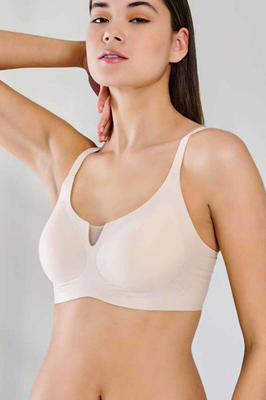 Soutien-gorge New Pearl Bra Woow avec détails transparents beige