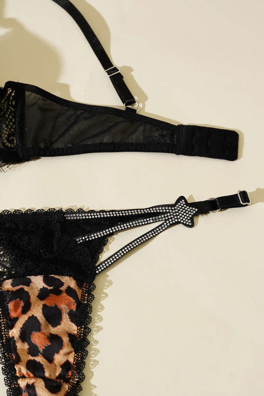 Ensemble soutien-gorge et culotte Star Stone léopard