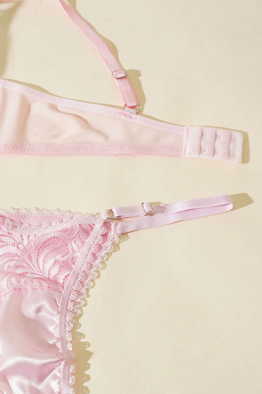 Ensemble soutien-gorge et culotte Star Stone rose