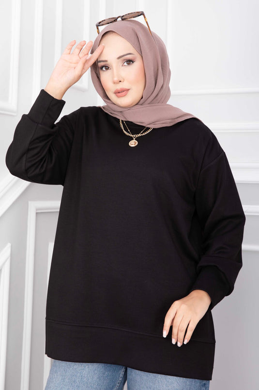 Oysho Tuniek Met Split Voor Zwart