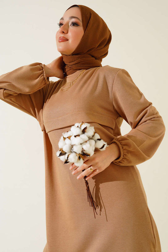 Yırtmaçlı Uzun İkili Takım Latte