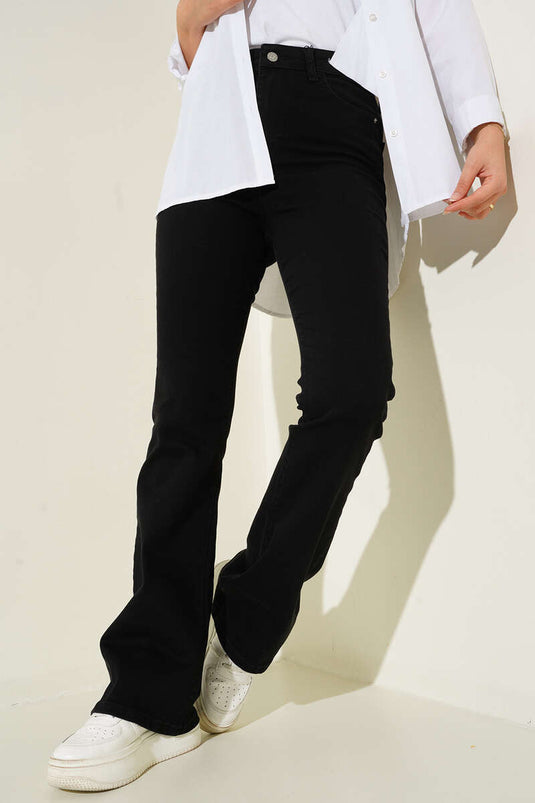 بنطلون واسع الخصر مدخن