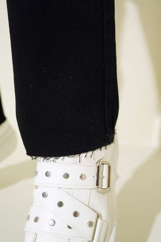 Jean taille haute noir