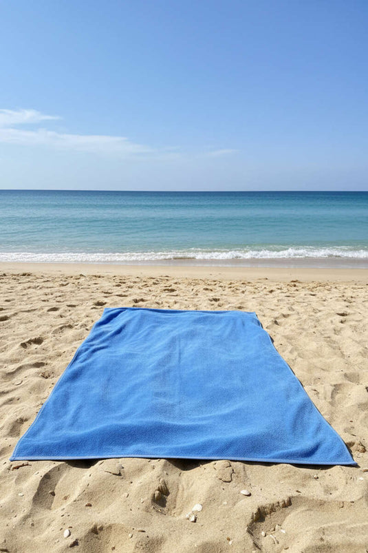 Yüksek Emici Plaj Havlusu Mavi