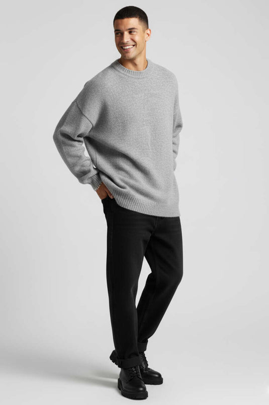 Yumoş Knit Men's Sweater, Grey