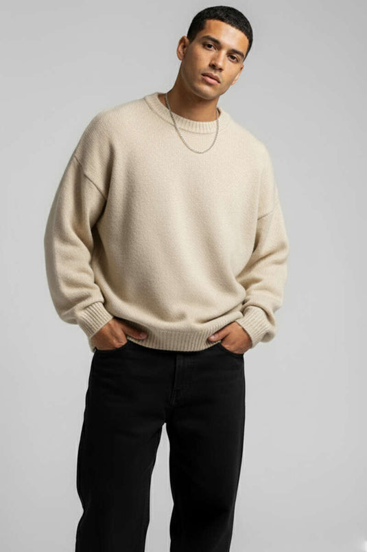 Yumoş Herren-Strickpullover Stone