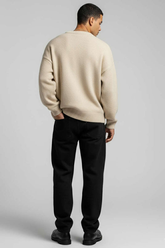 Yumoş Knit Men's Sweater Stone