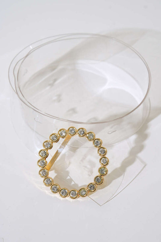 Round Buckle Belt Gold