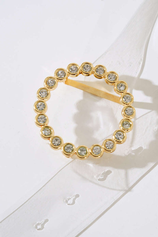 Round Buckle Belt Gold