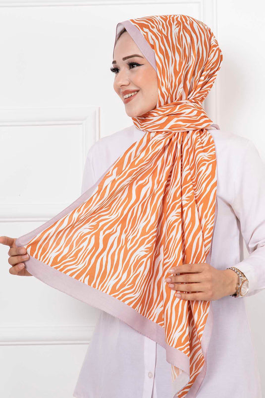 Zebra Patterned Hijab Shawl Tile