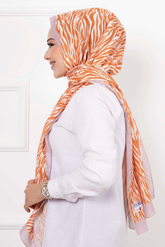 Zebra Patterned Hijab Shawl Tile